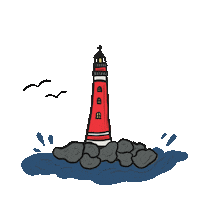 Lighthouse Ostfriesland Sticker