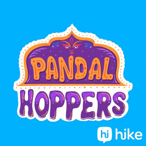 Durga Puja Trending GIF by Hike Sticker Chat