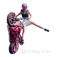 Motorcycle Stuntbike Sticker by Crazy Iron