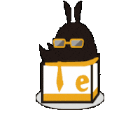 Rhino Sticker by eしざいくん