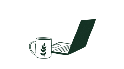 sevenwillows giphyupload coffee instagram laptop Sticker