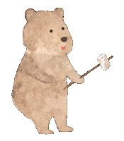 Bear Camping Sticker