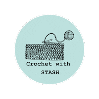Crochet Yarn Sticker by Rick Rack Textiles