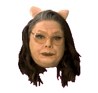 Unimpressed Head Sticker by Cherylyn Barnes