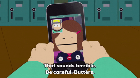 talking be careful GIF by South Park 