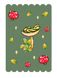 Grass Snake Painting Sticker by Aidadaism
