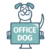 Happy Dog Sticker by NEW WORK