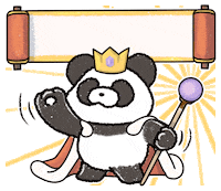 King Panda Sticker