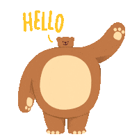 Wave Hello Sticker by Bare Tree Media