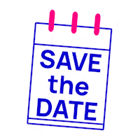 Save The Date Pink Sticker by Nexidia