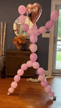 goodvibewishes silly dance dance funny party balloon balloon party GIF