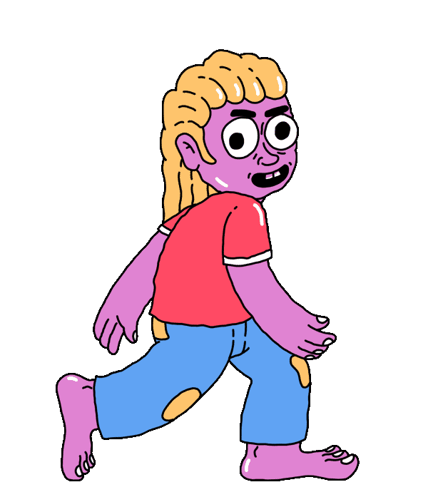 jaumeosmangranda giphyupload walk voy walkcycle Sticker