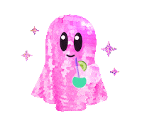 Pink Halloween Sticker by Guided by Light Art