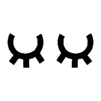 Eyelashes Sticker by Cloud Cosmetics