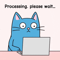 Blue Cat Help GIF