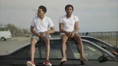 chilling donald glover GIF
