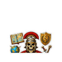 Julio Cesar Skull Sticker