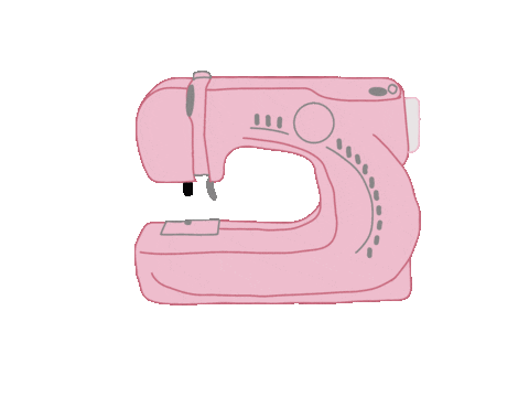 Pink Sew Sticker