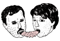 noninezi love illustration vomit nono Sticker