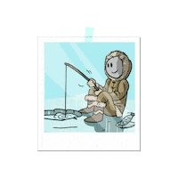 Winter Fish Sticker by Editions Jocatop