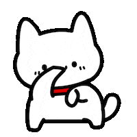 White Cat Dance Sticker by Lord Tofu Animation