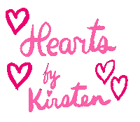 Hearts By Kirsten Sticker by Kirsten Hurley