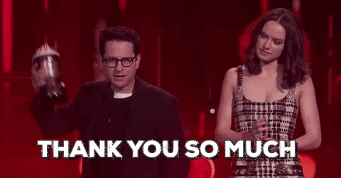 star wars thank you GIF by mtv