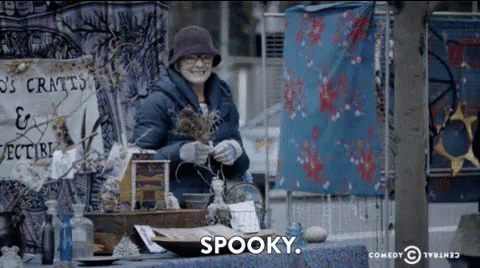 zachdrago giphyupload spooky witch broad city GIF