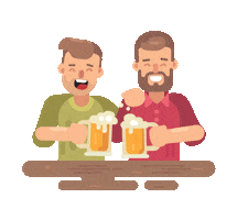 beer festival friends Sticker by EYP Creations Pvt Ltd