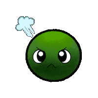 mossamigos nature frustration mossy marimo Sticker