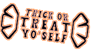 Trick Or Treat Halloween Sticker by Alexandra Five