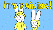 Rainy Day Rain GIF by Simon Super Rabbit