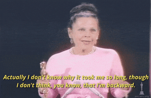ruth gordon acceptance speech GIF by The Academy Awards