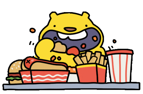 Hungry React Sticker