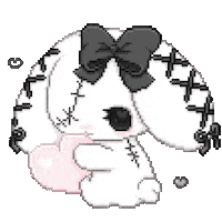 Pixel Bunny Sticker