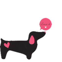 Dog Love Sticker by Genki
