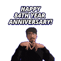 84 Year Anniversary Sticker