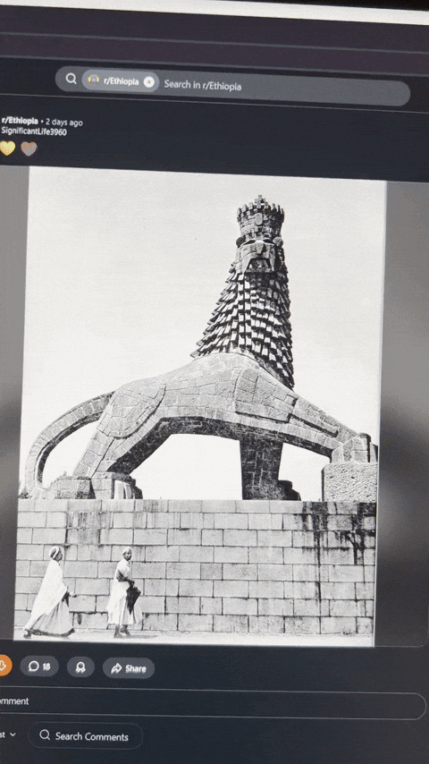 username123098 giphyupload statue ethiopian GIF