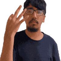 Three Fingers Middle Finger Sticker