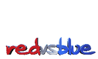 red vs blue Sticker by Rooster Teeth