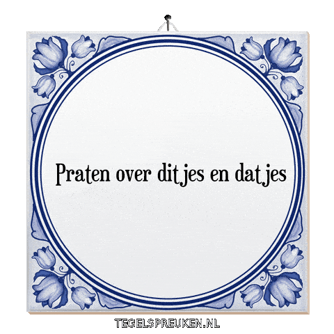 Wijsheid Gezelligheid Sticker by Tegelspreuken.nl