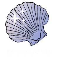 Mermaid Shell Sticker by Izasoler