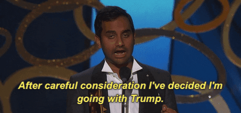 Aziz Ansari Trump GIF by Emmys