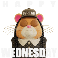 Wednesday Hamster Sticker by Grind