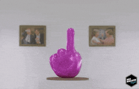 Glitter Middle Finger GIF by neomagazinroyale