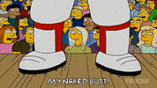 Episode 18 Someone Revealing His Naked Butt GIF by The Simpsons