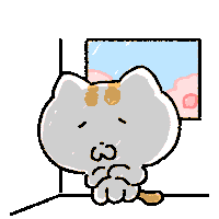 rangd_darng cat spring lonely single Sticker