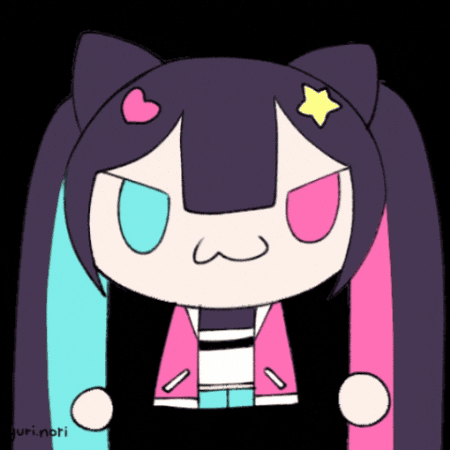 YuriNori giphygifmaker bye chibi peace out GIF
