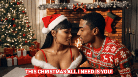 Christmas Kiss GIF by MidwestHubTV