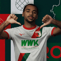 Football Thumbs Down GIF by FC Augsburg 1907